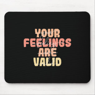 Mousepad Sentimentos São Consciência Mental Válida