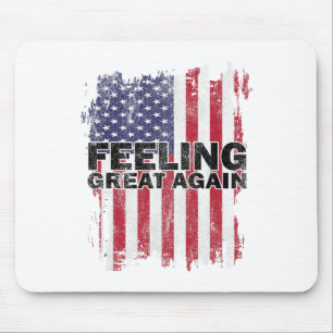 Mousepad Sentindo Excelente Novamente Trump 2024 American U