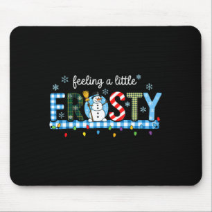 Mousepad Sentindo Um Pouco Gelado Boneco de Neve Xadrez Nat