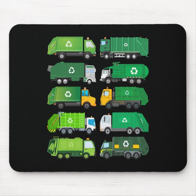 Mousepad Separação B de resíduos de lixo no dia de Reciclag (Frente)