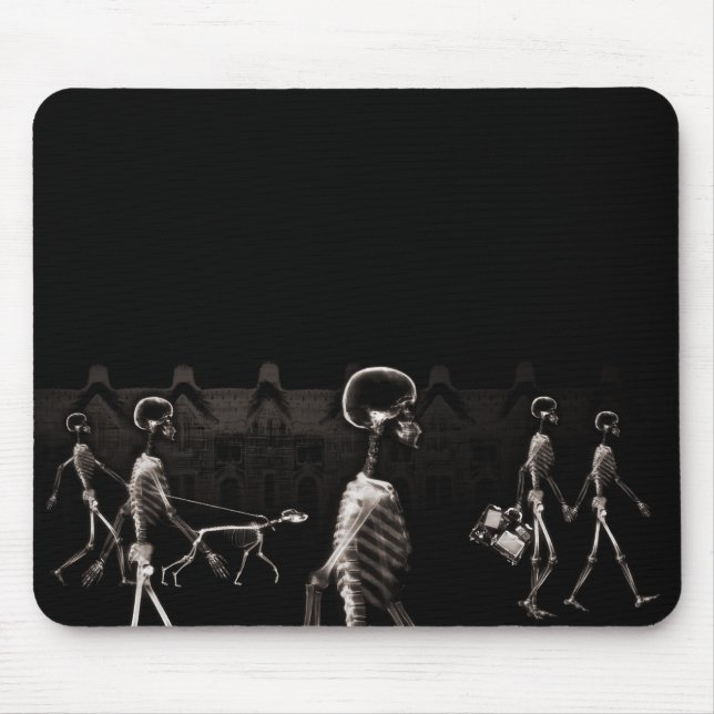 Mousepad Sepia da meia-noite do preto do Stroll dos (Frente)