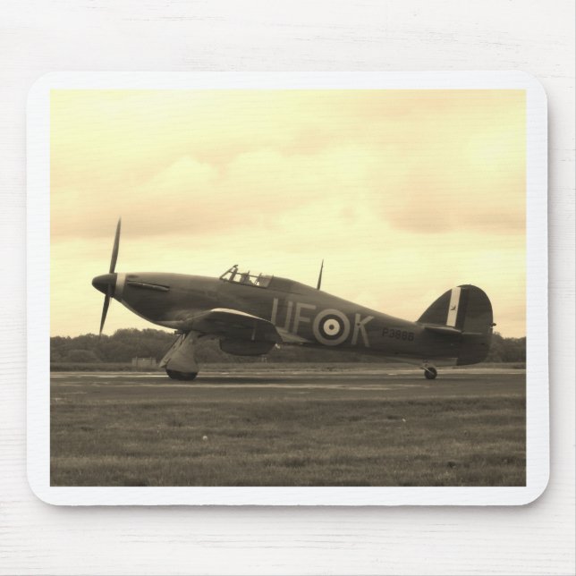 Mousepad Sepiatone Hawker Hurricane (Frente)