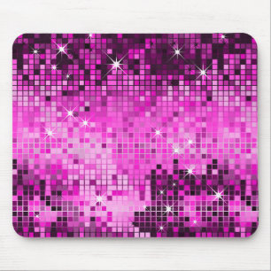 Mousepad Sequências Cor-de-Rosa Metálicas Parecem Espelhos