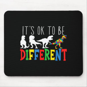 Mousepad Ser Diferente Autismo Dinossauro Conscientização d