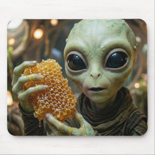 Mousepad Ser Extraterrestre Alien com Mel