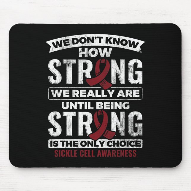 Mousepad Ser Forte É A Única Escolha De Célula Falsa Awaren (Frente)