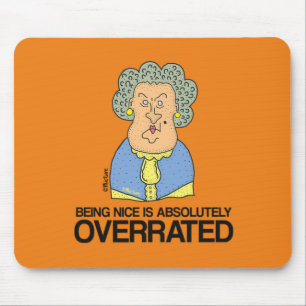Mousepad Ser legal é supervalorizado - velha senhora rabug