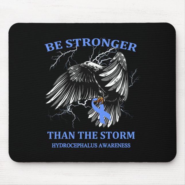 Mousepad Ser Mais Forte Do Que A Tempestade Hidrocefalia (Frente)