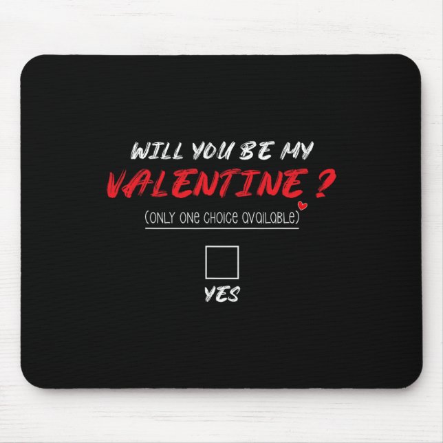 Mousepad Será Que Você Será Minha Camisa do Dia dos Namorad (Frente)