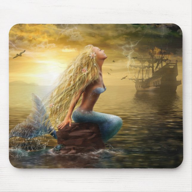 Mousepad Sereia da almofada de Mousw/option2 (Frente)