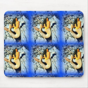 Mousepad sereia de cabelos negros