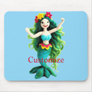 Mousepad Sereia de cabelos verdes Thunder_Cove
