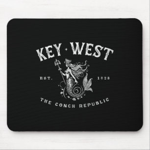 Mousepad Sereia de Key West República Conch Vintage Scuby P