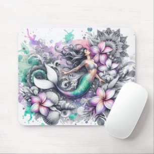 Mousepad Sereia de Linda Aquarela