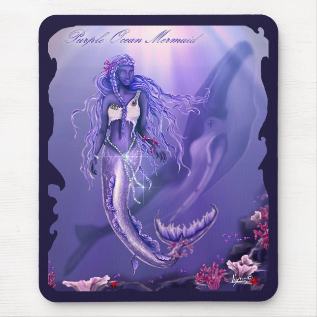Mousepad Sereia do Oceano Roxo (Frente)