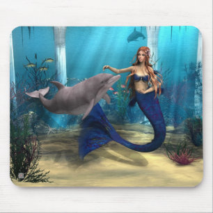 Mousepad Sereia e golfinho