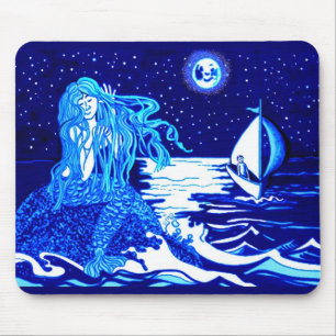 Mousepad Sereia e lua de vela