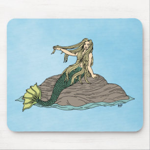 Mousepad Sereia em Rocks