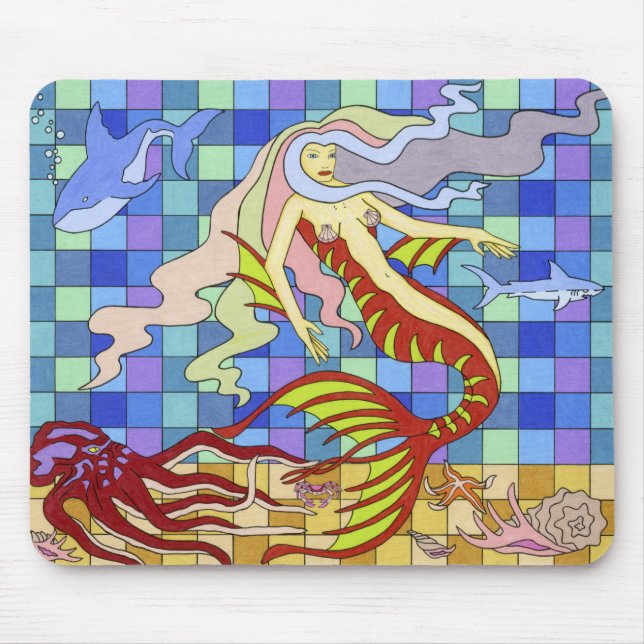 Mousepad sereia feminino (Frente)