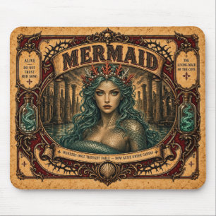 Mousepad Sereia, Monstro de Circo Vintage