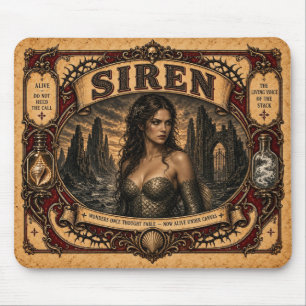 Mousepad Sereia, Monstro de Circo Vintage
