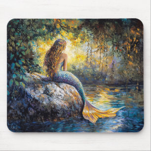 Mousepad Sereia na Pintura de Grotto