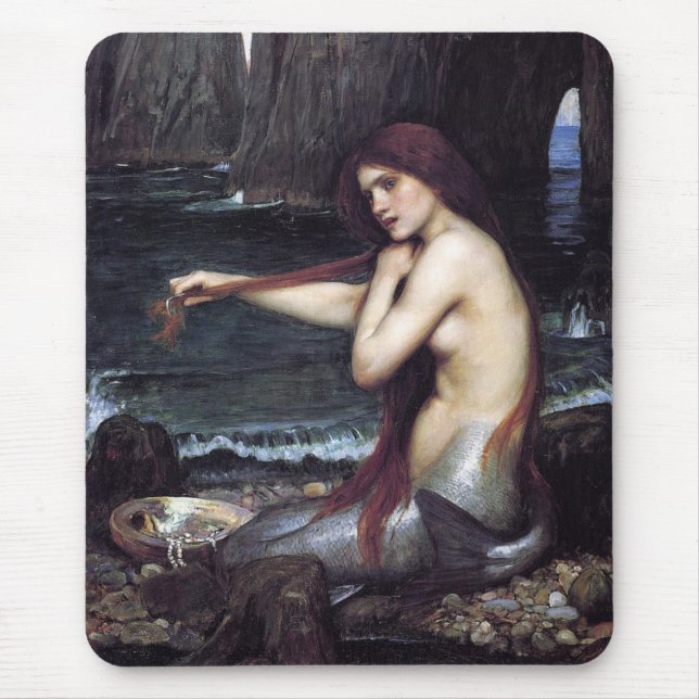 Mousepad Sereia na praia (Frente)