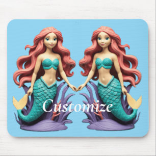 Mousepad Sereia Ruiva Fofa Thunder_Cove