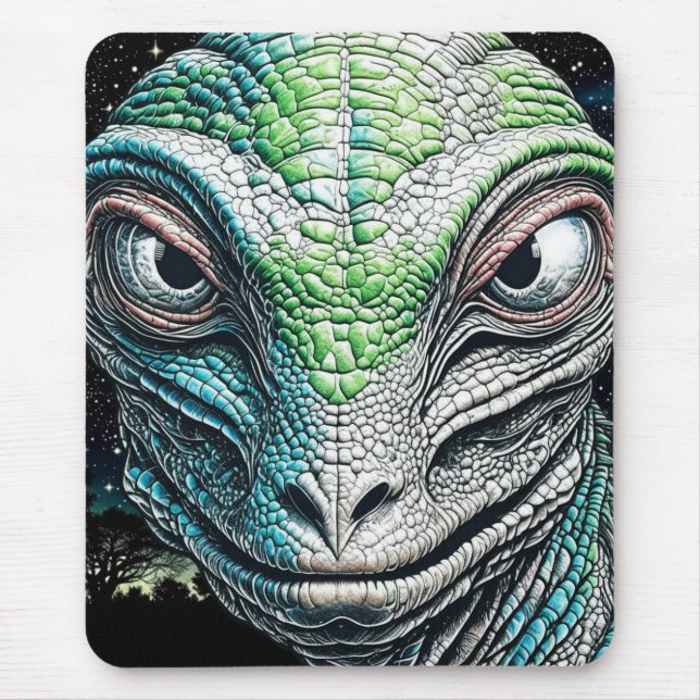 Mousepad Serem Extraterrestres da Alienígena do Homem de Li (Frente)
