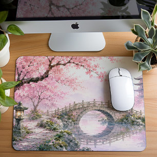 Mousepad Serenas Flores de Cerejeira Japonesas