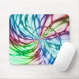 Mousepad Serendipidade | Arte Fractal Multicolor