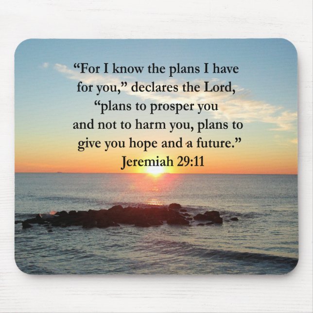 MOUSEPAD SERENE JEREMIAH 29:11 SUNRISE (Frente)