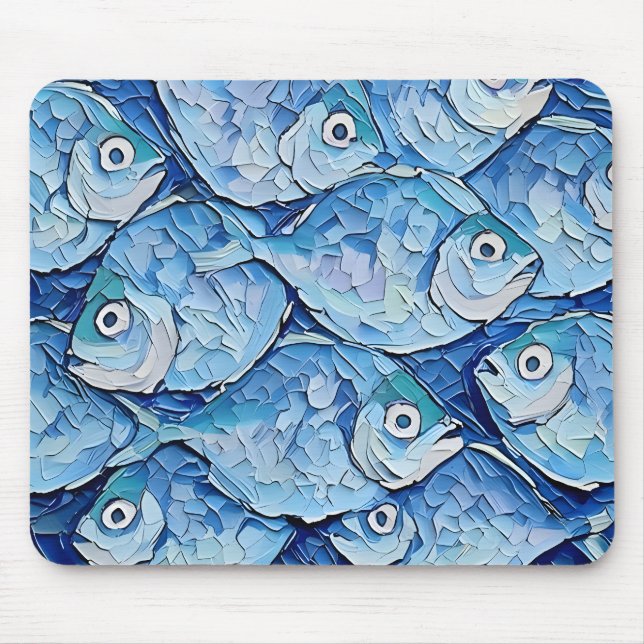 Mousepad Serene Seascape: Starfish e conchas (Frente)