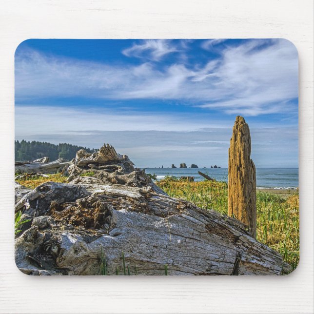 Mousepad Serenidade de Madeira Flutuante (Frente)