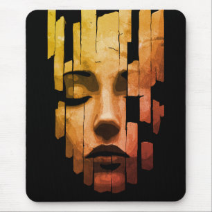 Mousepad Serenidade Fragmentada – Retrato Digital Surrealis