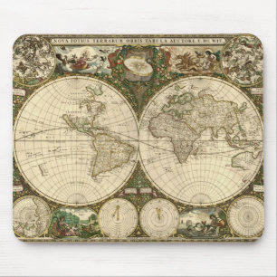 Mousepad Série antiga do mapa