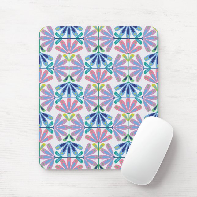 Mousepad Série Floral Retroativa (Com mouse)