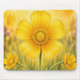 Mousepad Série Pétala Radiante – Botão-de-ouro