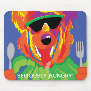 Mousepad "Sério com fome!"