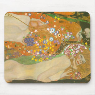 Mousepad Serpentes d'água II por Gustav Klimt, Art Nouveau