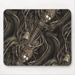 Mousepad Serpentes de coluna brutas de Alienígena