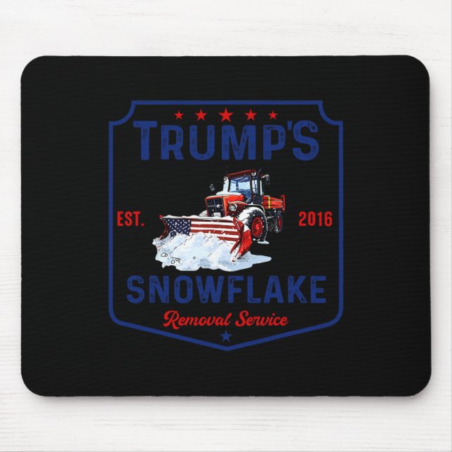 Mousepad Serviço de Remoção do Floco de Neve de Trump Funny (Frente)