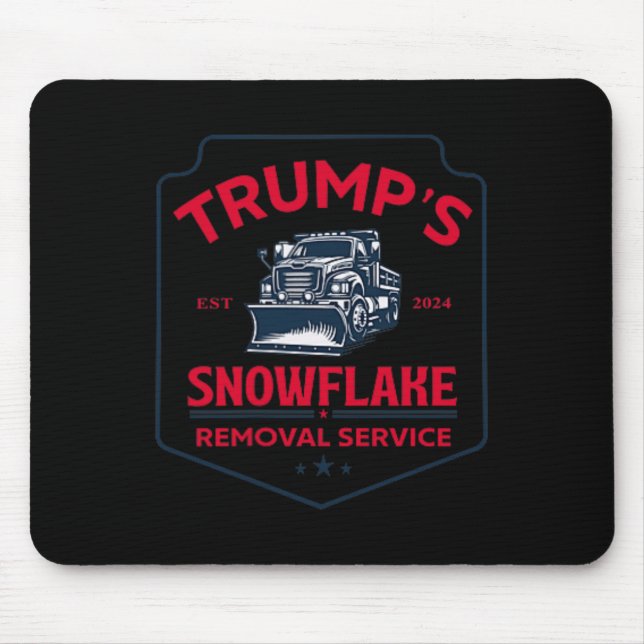 Mousepad Serviço de Remoção do Floco de Neve de Trump Funny (Frente)