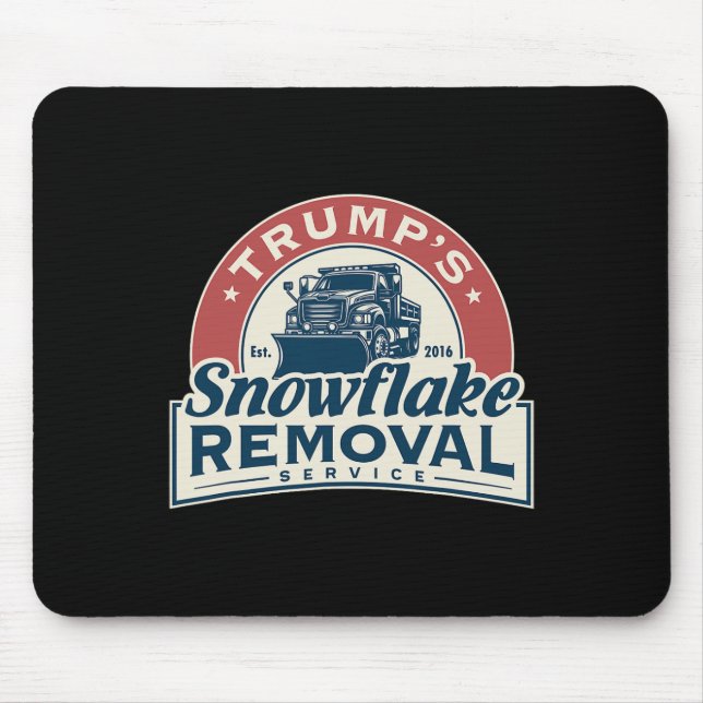 Mousepad Serviço de Remoção do Floco de Neve de Trump Funny (Frente)