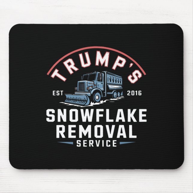 Mousepad Serviço de Remoção do Floco de Neve Enganado Trump (Frente)
