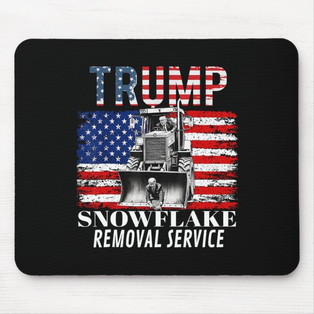 Mousepad Serviço de Remoção do Floco de Neve Funny Donald T (Frente)