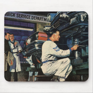 Mousepad Serviço de Reparo de Carros Antigos Negócios Mecân