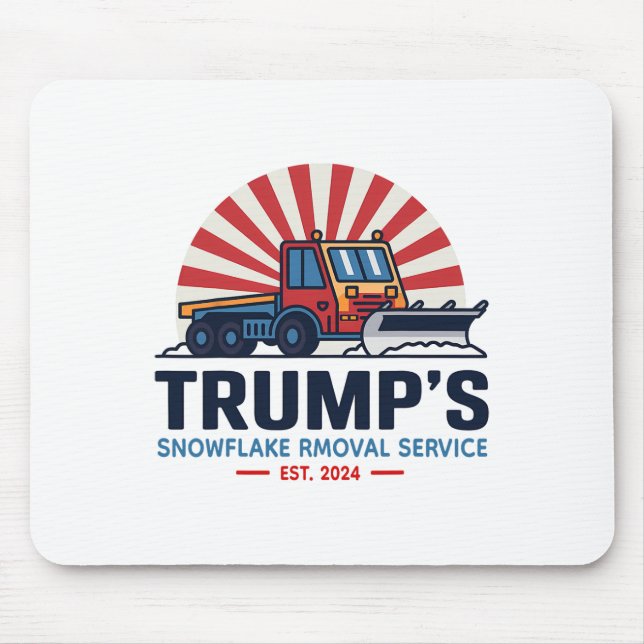 Mousepad Serviço de Rmoval Snowflake de Trump Funny Donald  (Frente)