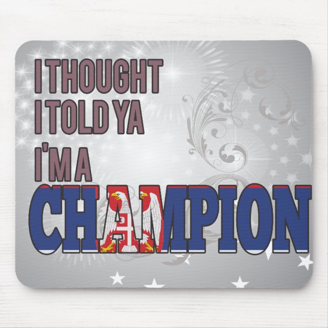 Mousepad Sérvio e um campeão (Frente)