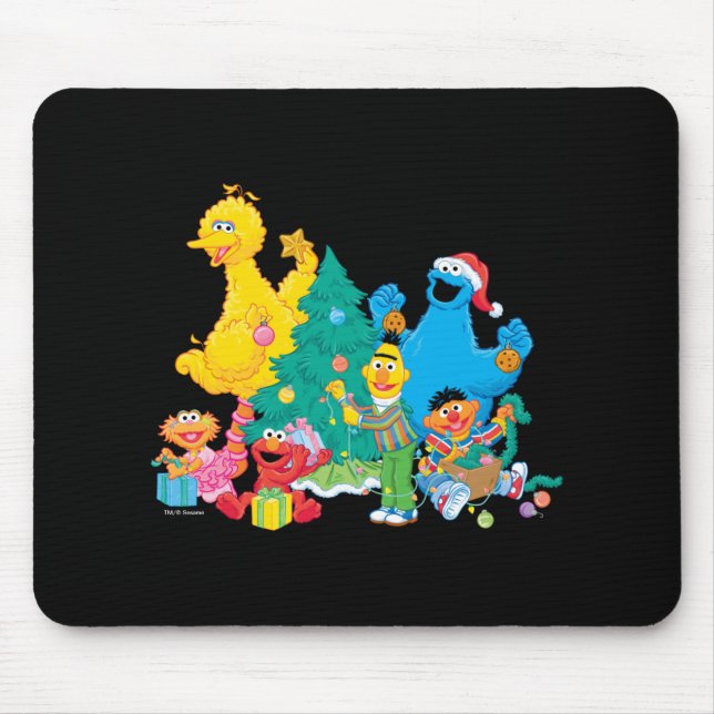 Mousepad Sesame Street Christmas Pals  (Frente)